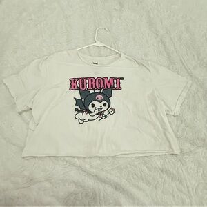 Sanrio White Short Sleeve Tee Cartoon Graphic